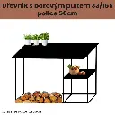 Dřevník s barovým pultem 33/165