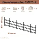 Dřevníková stěna 33/870