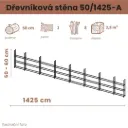 Dřevníková stěna 50/1425 cm