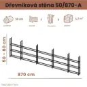 Dřevníková stěna 50/870