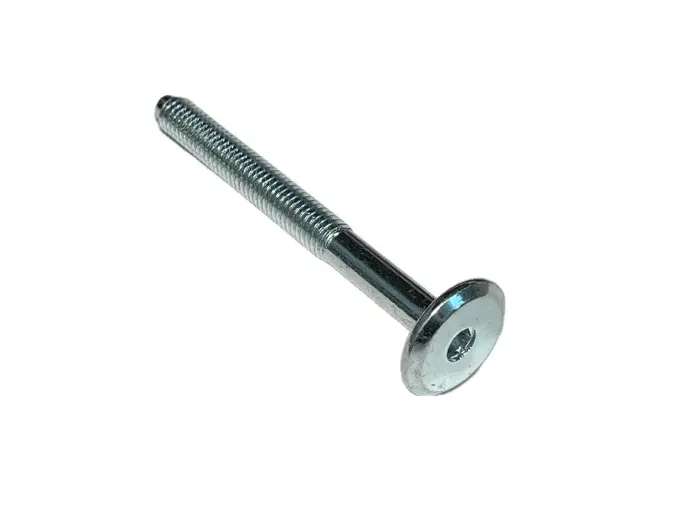 [Nabytkovy17_M6x60-ZN-BIL] Nábytk. šr. M6x60 ZnB - plochá hl.17mm vnitř. 6hr. typ BB (Stříbrná)