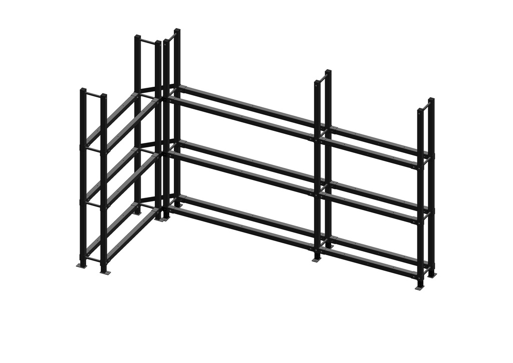 Rohová Dřevníková stěna 33/155 cm x 310cm 