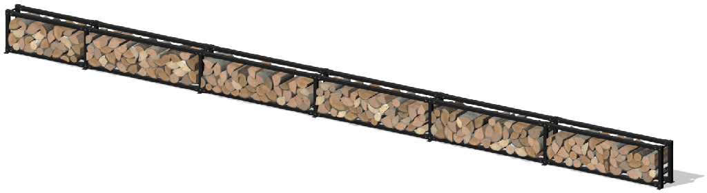 [33/885-A] Dřevníková stěna 33/885 cm  (50 cm, 1 patro)
