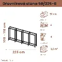 Dřevníková stěna 50/225 cm