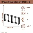 Dřevníková stěna 50/325 cm