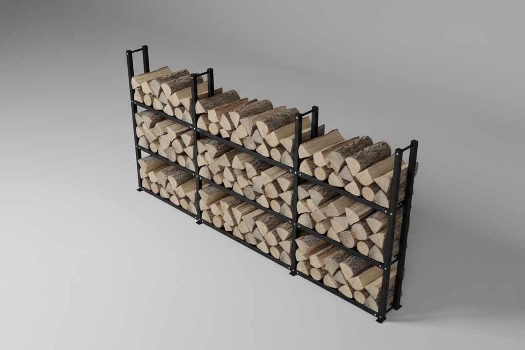 Dřevníková stěna 33/370 cm