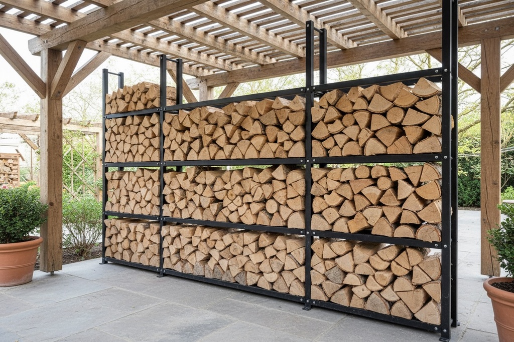 Dřevníková stěna 33/400 cm