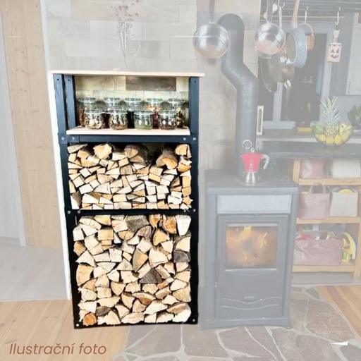 Interiérový dřevník Vilma