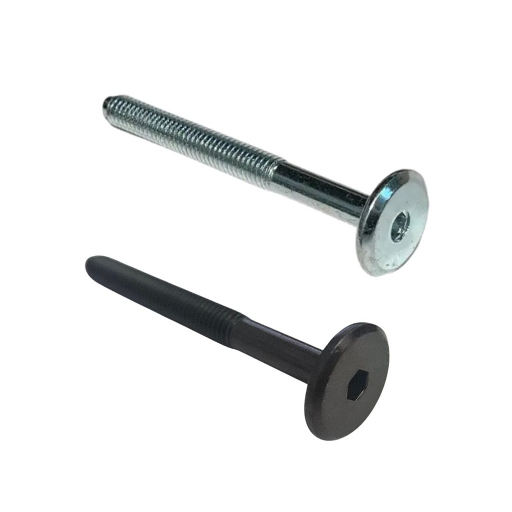 Nábytk. šr. M6x60 ZnB - plochá hl.17mm vnitř. 6hr. typ BB