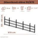 Dřevníková stěna 50/870