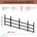 Dřevníková stěna 50/685 cm